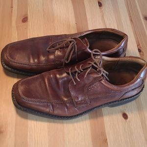 Ecco Seattle Brown Leather dress shoes size 45